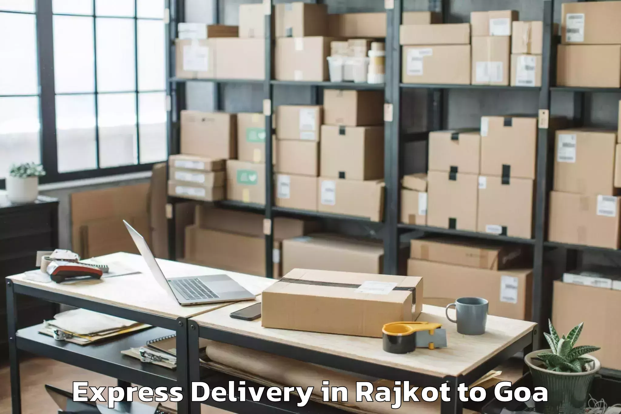 Book Rajkot to Sanquelim Express Delivery Online